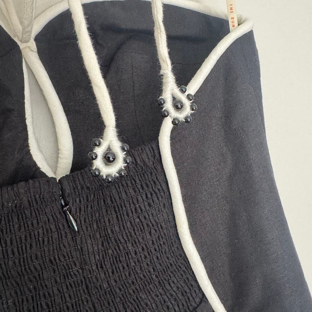 Farm Rio Black And White Cut-Out Midi Dress - Picture 5 of 9